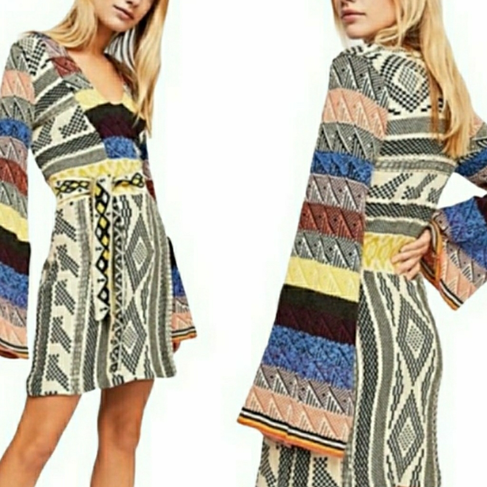 Free People Knit Sweater Dress NWOT
